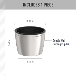 Alternative view of 40oz STAINLESS KING™ BEVERAGE BOTTLE - REPLACEMENT SERVING CUP LID