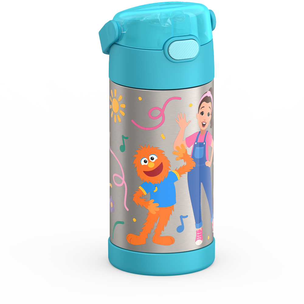 12oz FUNtainer® Water Bottle Ms. Rachel - Image 2