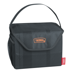 Alternative view of 6 Can Cooler Charcoal Plaid