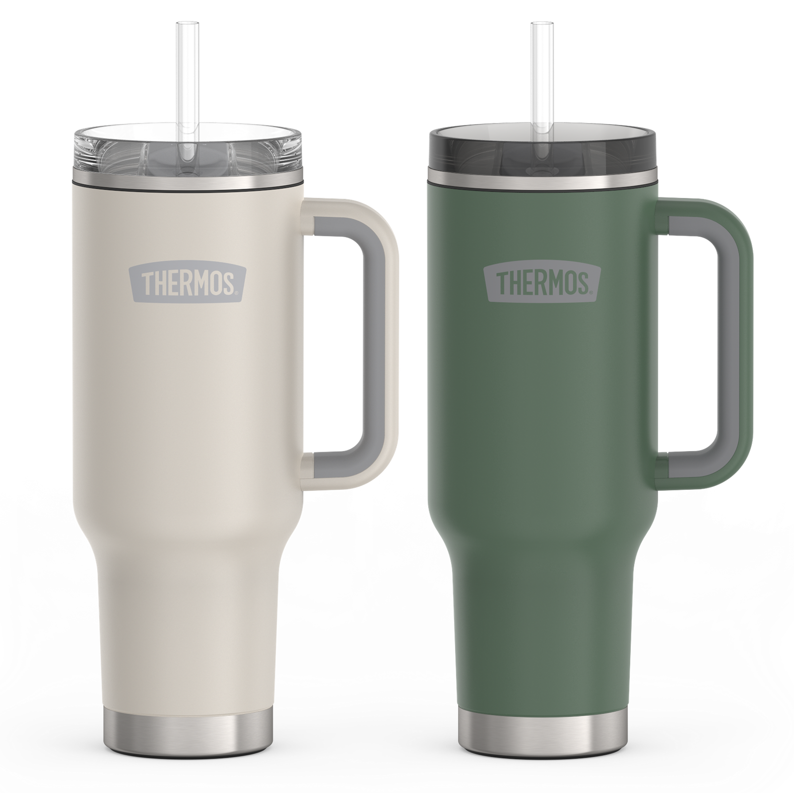 40oz Cup Holder Mug Bundle - Sandstone & Alpine Green