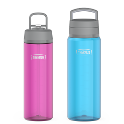 26oz Straw Lid & 32oz Screw Top Lid Tritan™ Water Bottle Bundle - Aubergine & Teal