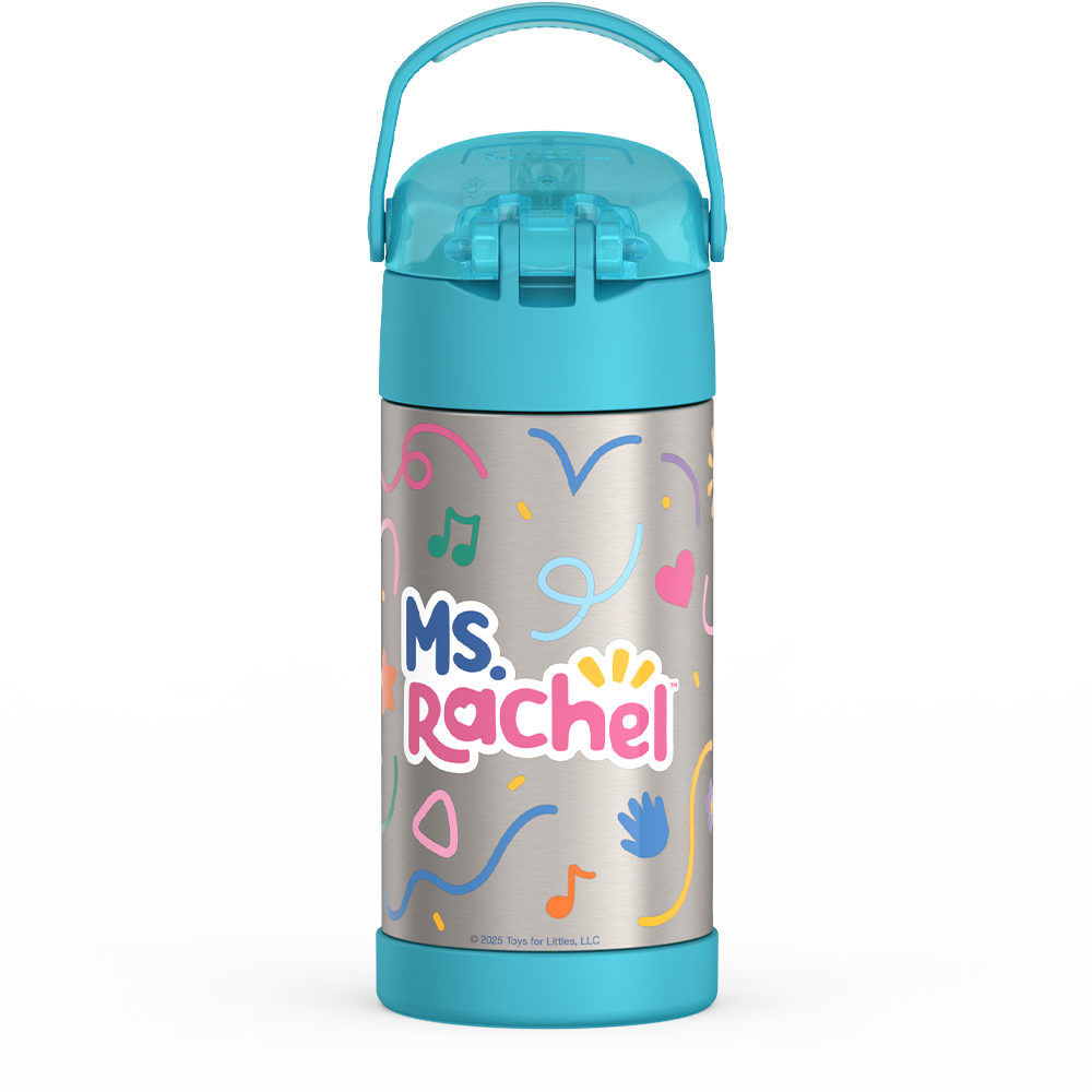 12oz FUNtainer® Water Bottle Ms. Rachel - Image 9